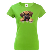 Dámské tričko s potiskem Mastiff - vtipné tričko