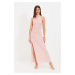 Trendyol Dried Rose Guipure Beach Dress