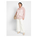 Bonprix BPC SELECTION svetr se vzorem Barva: Růžová, Mezinárodní
