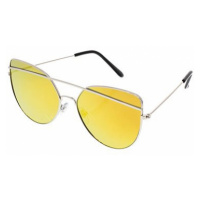 OEM Sluneční brýle pilotky Giant žluté stříbrné obroučky žlutá skla