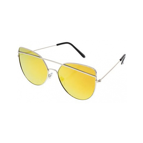 OEM Sluneční brýle pilotky Giant žluté stříbrné obroučky žlutá skla VeyRey
