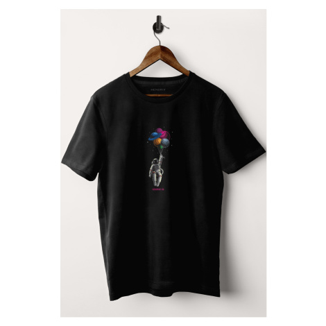 Tričko, Barva Černá, s Potiskem Astro Balloons Hedrix