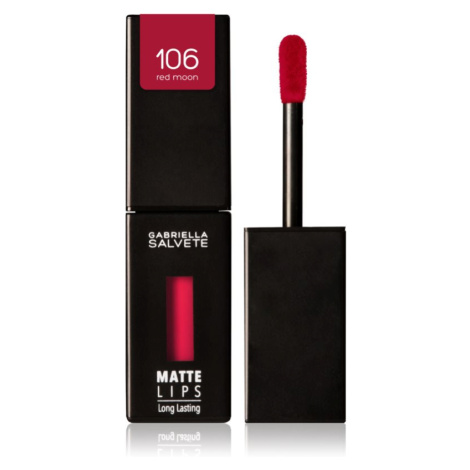 Gabriella Salvete Matte Lips dlouhotrvající tekutá rtěnka s matným efektem odstín 106 Red Moon 4