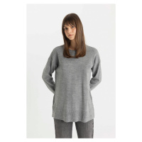 DEFACTO Regular Fit Crew Neck Sweater Tunic