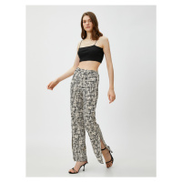 Koton Elastic Waist Trousers Light Flare