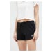 Kraťasy Reebok dámské, černá barva, hladké, high waist, H54767.100012570