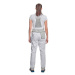 Cerva Montrose Lady Dámské pracovní kalhoty s laclem 03020380 bílá/šedá