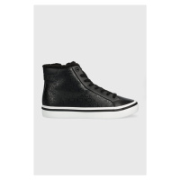 Kecky Calvin Klein VULC HIGH TOP - EPI MONO WL dámské, černá barva, HW0HW01675