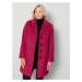 Krátký kabát ve vlněném vzhledu m. collection Pink