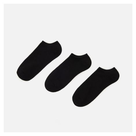 Cropp - Sada 3 párů ponožek s vysokým podílem organické bavlny - Černý