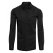Pánská jednobarevná černá košile Dstreet DX2494