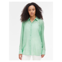 Zelená dámská průsvitná košile Calvin Klein Jeans