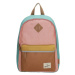 Beagles Tyrkysovo-růžový voděodolný školní batoh „Smile“ 14L