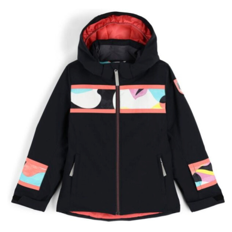 Spyder MILA-JACKET Dívčí lyžařská bunda, černá, velikost