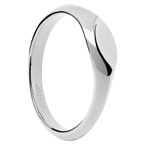PDPAOLA Minimalistický stříbrný prsten Duke Vanilla AN02-A54