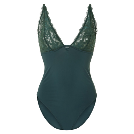 esmara® Dámské body s krajkou, zelená