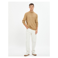 Koton Basic Knitwear Sweater Half Turtleneck Slim Fit