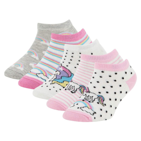 DEFACTO Girls 5 Pack Cotton Booties Socks