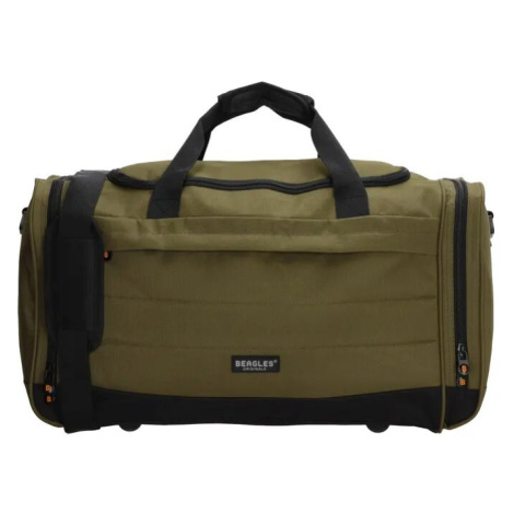 Beagles Zelená cestovní taška přes rameno "Typical" - M (35l), L (65l), XL (100l)