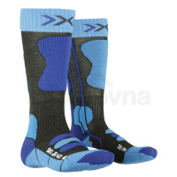 X-Bionic X-SOCKS® Ski Junior 4.0 XS-SS00W19J-G285 - anthracite melange/electric blue