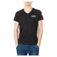 Nasa BASIC FLAG V NECK Černá