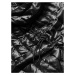 Černá lesklá dámská prošívaná bunda (N-6107-1)