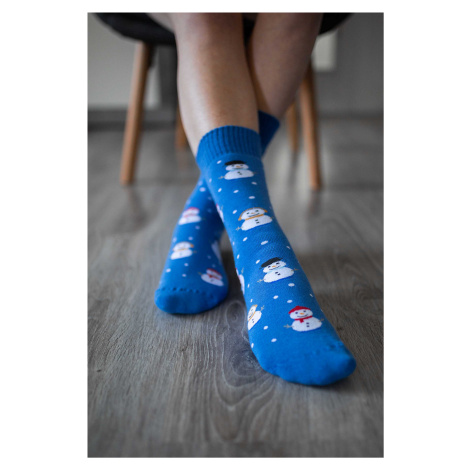 Zimní barefoot ponožky - Sněhulák