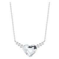 Preciosa Stříbrný náhrdelník With Love, srdce s českým křišťálem Preciosa