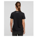Tričko karl lagerfeld mini ikonik choupette t-shirt černá