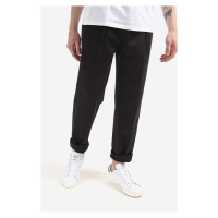 Kalhoty Neil Barett Pleat Loose Extra Low pánské, černá barva, jednoduché, BPA817.S010.01-black