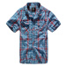 Brandit Košile Roadstar Shirt 1/2 červená | modrá