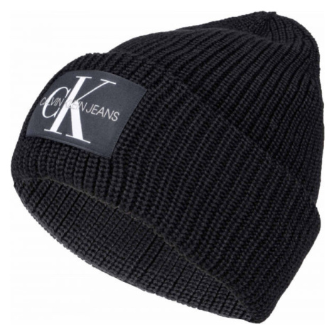 Calvin Klein MONOGRAM BEANIE WL Zimní čepice, černá, velikost