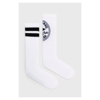 Ponožky Converse (2-pak) pánské, bílá barva