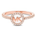 Michael Kors Luxusní bronzový prsten se zirkony MKC1250AN791 54 mm