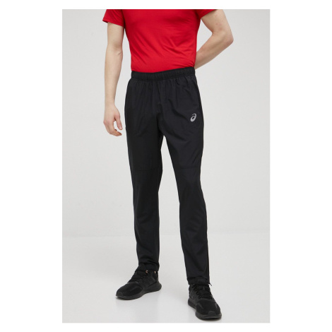Běžecké kalhoty Asics pánské, černá barva