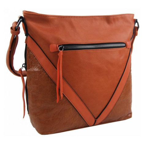Oranžová středně velká crossbody dámská kabelka XH5047 Rosy bag
