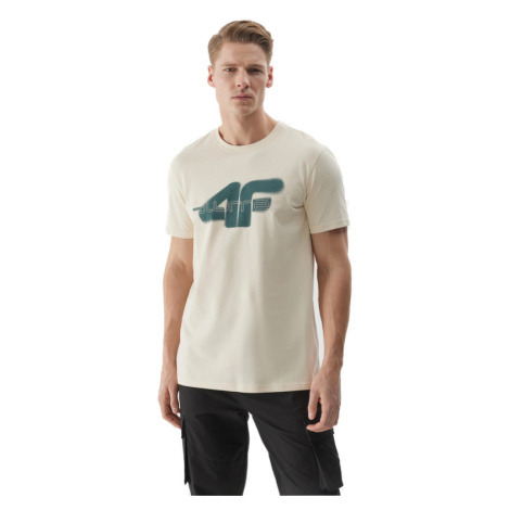 4F-TSHIRT-4FWSS24TTSHM1317-12S-CREME Béžová