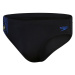 Pánské plavky speedo 7cm tech panel brief black/chroma blue/spritz