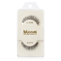 Bloom Natural nalepovací řasy z přírodních vlasů No. 747S (Black) 1 cm