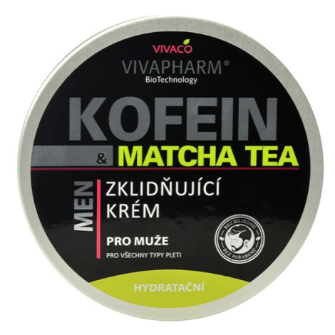 Vivaco Zklidňující krém pro muže Kofein a Matcha Tea VIVAPHARM 200 ml
