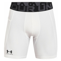 Under Armour Men's HeatGear Armour Compression Shorts White/Black Běžecká spodní prádlo