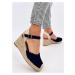 Sandály - dámské espadrilky na klínku, vysoké 8,5 cm MORELLI