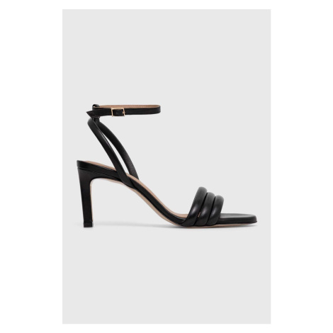 Kožené sandály BOSS Janet černá barva, 50516304 Hugo Boss