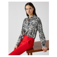 Koton Long Sleeve Patterned Shirt