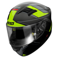 AXXIS Integrální helma AXXIS GP RACER SV FIBER TECH - matná fluo žlutá