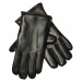 Draco pánské zimní kožené rukavice černá