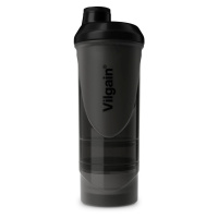 Vilgain Shaker 2Go transparentní černá 600 ml + 200 ml + 150 ml