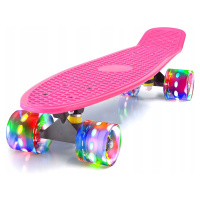 Skateboard Fiška Svítící Led Kola Fishboard Fish Pro Děti 56CM Barvy