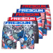 Freegun BOXERS DRAPEAUX X5 ruznobarevne