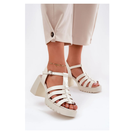 Sandály na podpatku model 212575 Step in style